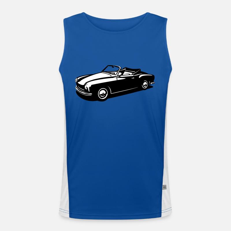 OldtimerCabrio 14 (2c) - Men's Functional Contrast Tank Top  - royal/white