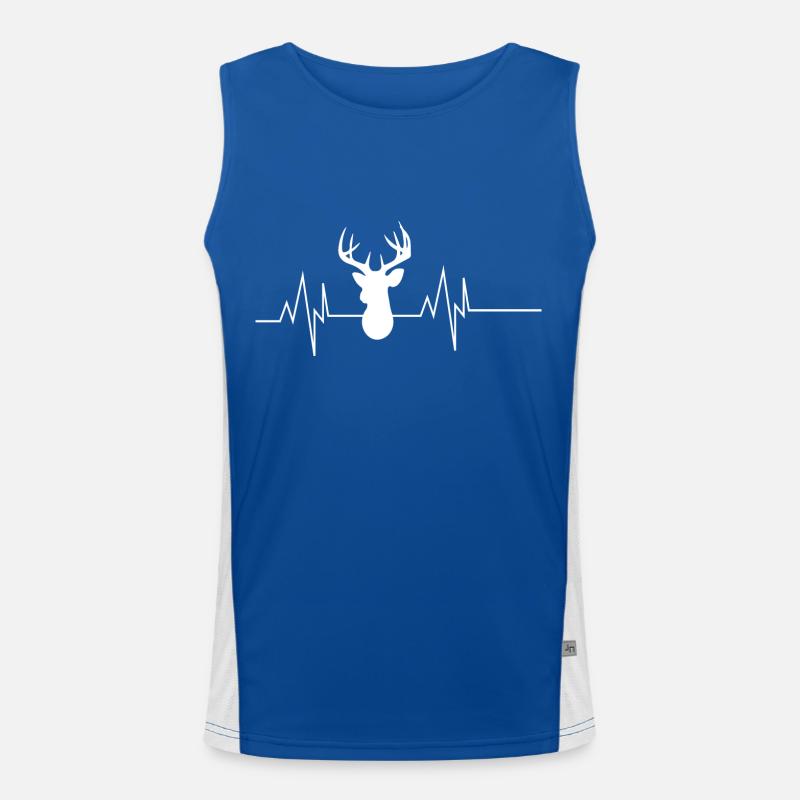 Deer Heartbeat Men's Functional Contrast Tank Top 