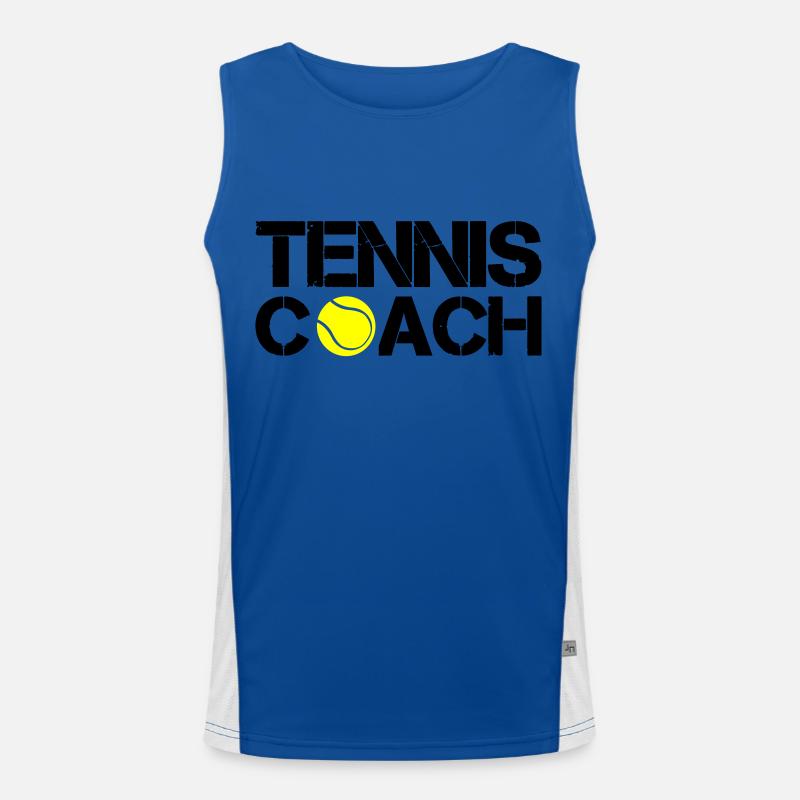 tennis coach Funktionelles Kontrast-Tank Top für Männer 