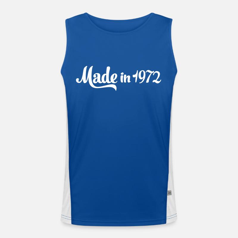 1972 Funktionelles Kontrast-Tank Top für Männer 