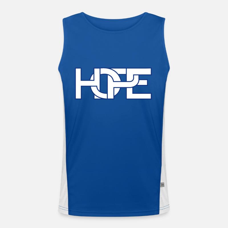 HOFFNUNG Funktionelles Kontrast-Tank Top für Männer 