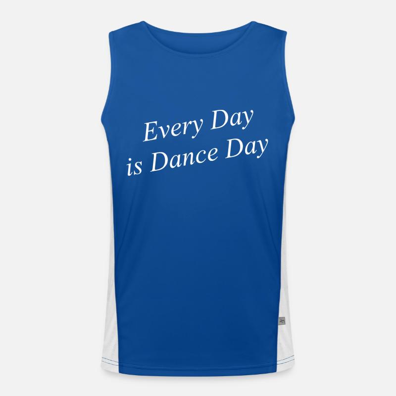 Dancing Dance Music Men's Functional Contrast Tank Top 