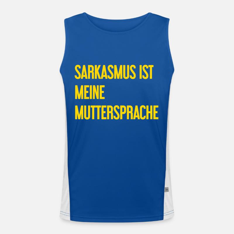 Sarkasmus-Profi Funktionelles Kontrast-Tank Top für Männer 
