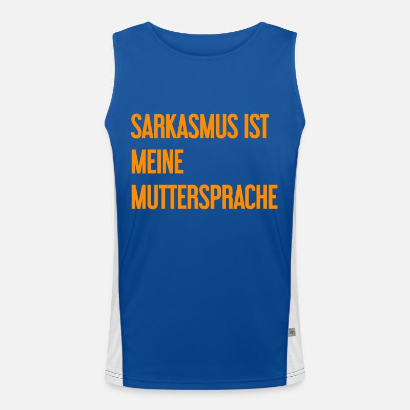 Sarkasmus-Profi Funktionelles Kontrast-Tank Top für Männer 