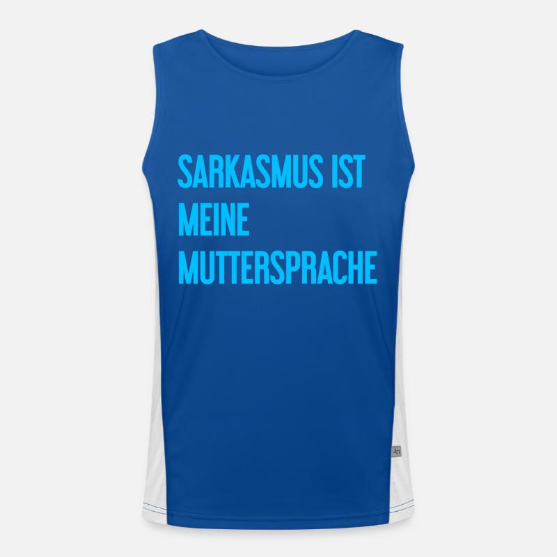 Sarkasmus-Profi Funktionelles Kontrast-Tank Top für Männer 