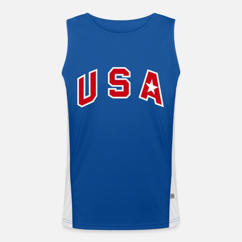 USA Redeem team - 2008 Men's Functional Contrast Tank Top 