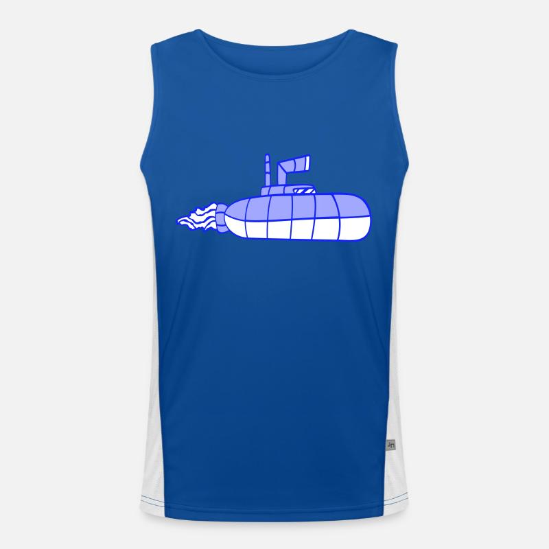 Submarine Submarine Dive Dive Submarine Captain Men's Functional Contrast Tank Top 