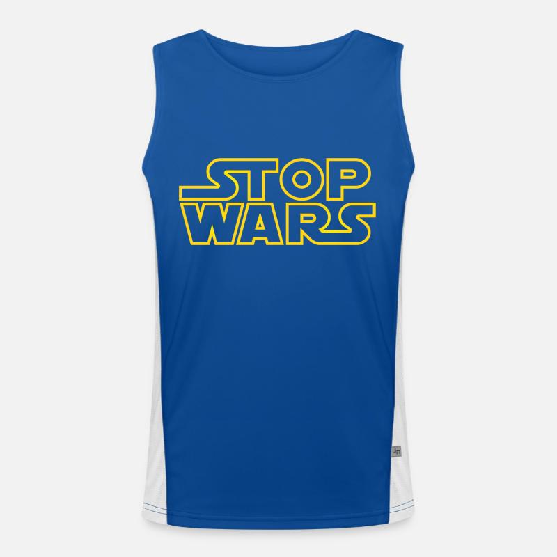 stop wars starlight outline Funktionelles Kontrast-Tank Top für Männer 
