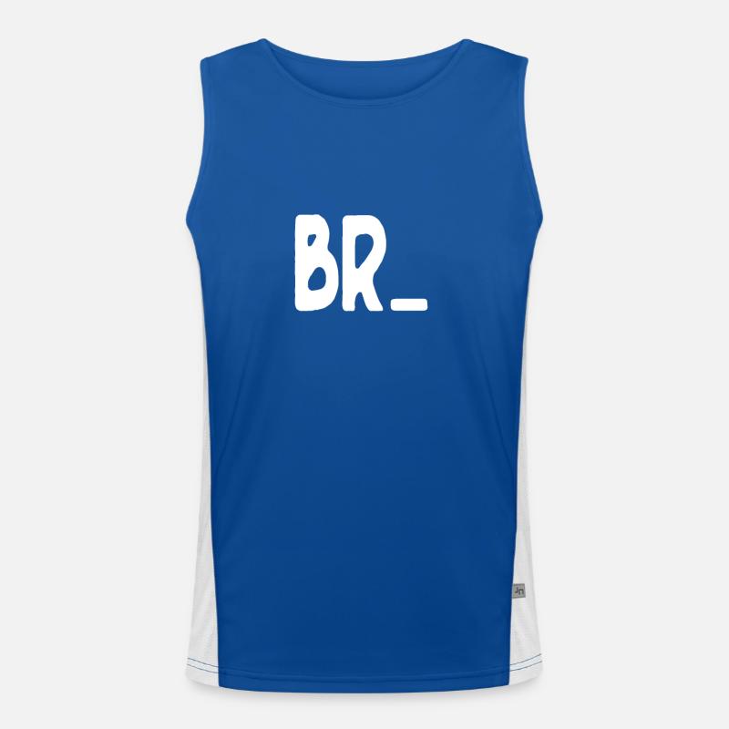 Bro Funktionelles Kontrast-Tank Top für Männer 
