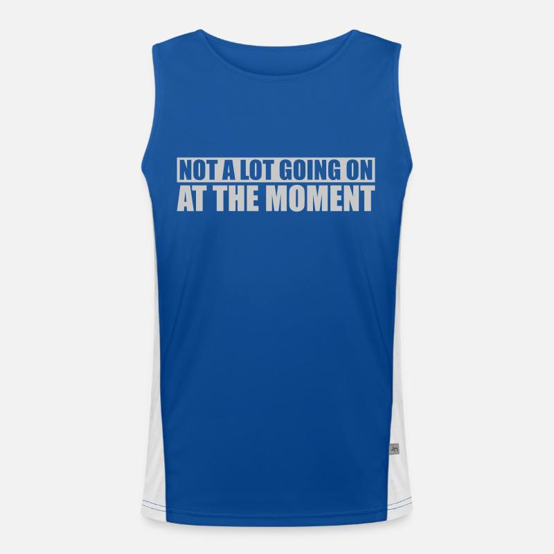 Not much going on Funktionelles Kontrast-Tank Top für Männer 