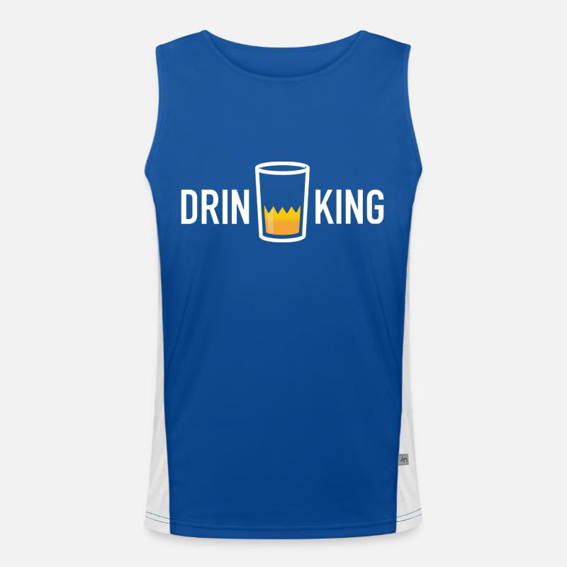 Drink king - Drinking Men's Functional Contrast Tank Top 