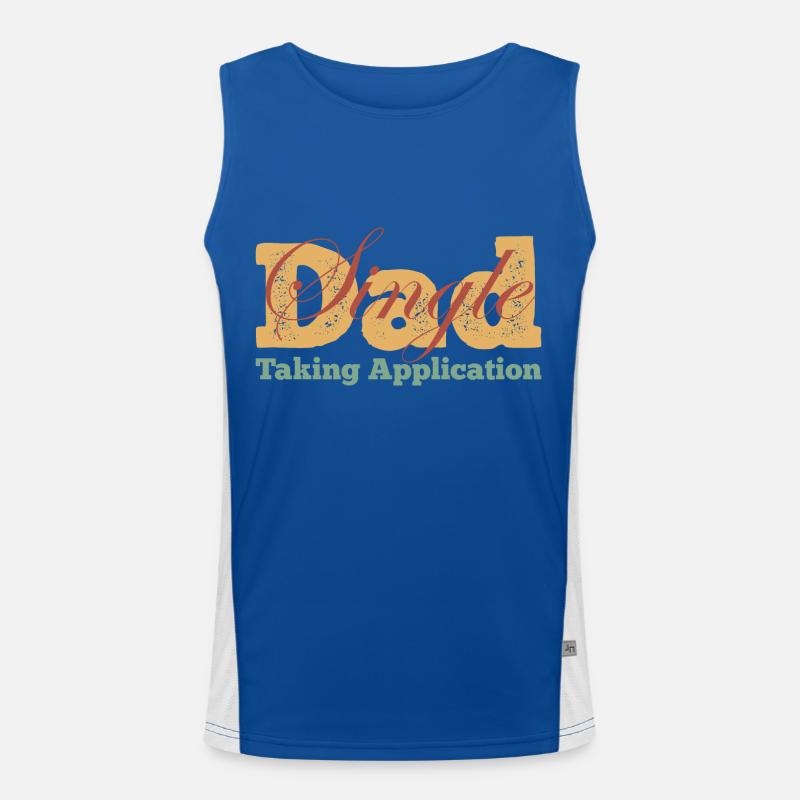 Single Dad taking application funny cool Funktionelles Kontrast-Tank Top für Männer 