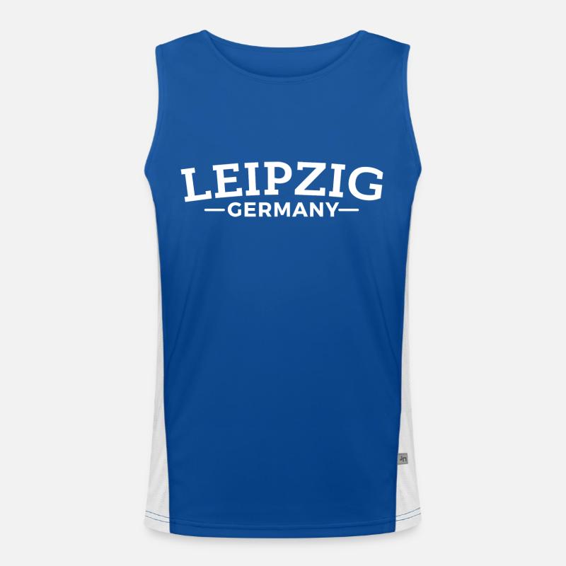 Leipzig Meine Heimat Geschenkidee Funktionelles Kontrast-Tank Top für Männer 
