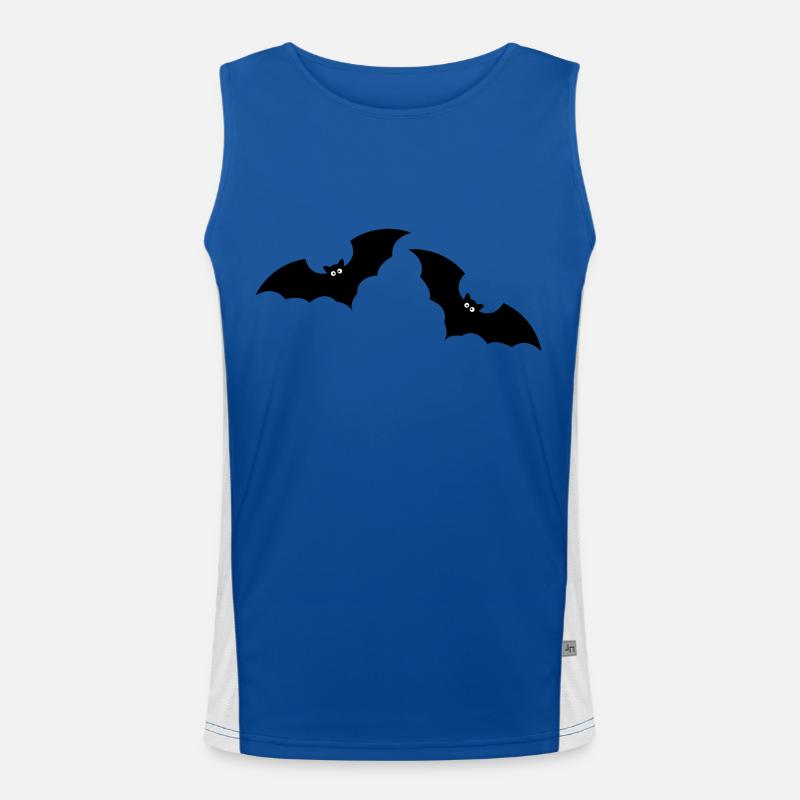Bat 2 - Men's Functional Contrast Tank Top  - royal/white