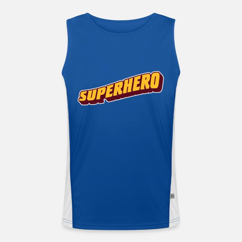 superhero Men's Functional Contrast Tank Top 