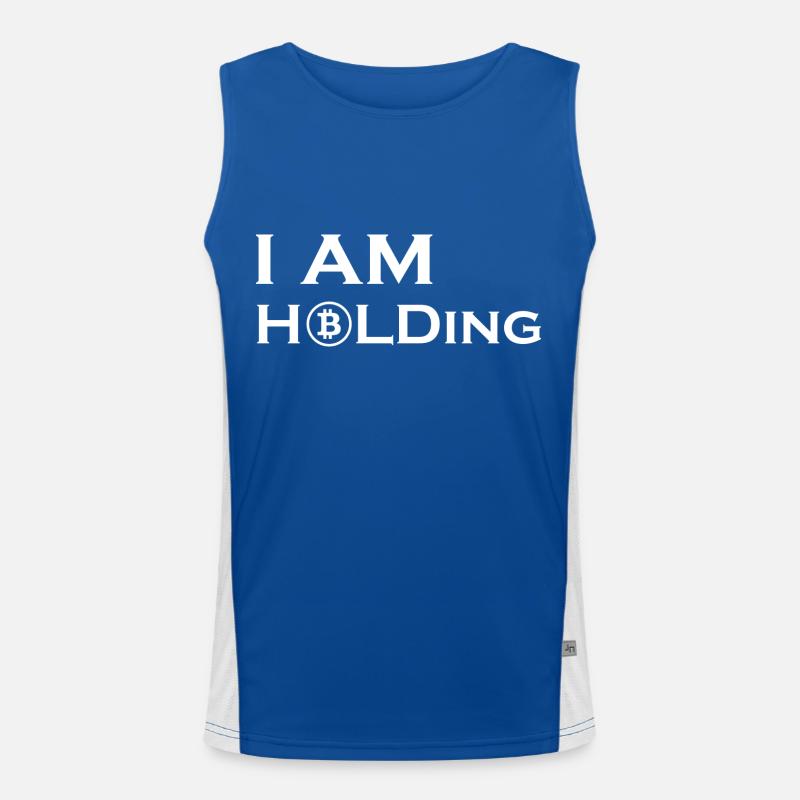 Bitcoin Trading Crypto Aktien Funktionelles Kontrast-Tank Top für Männer 