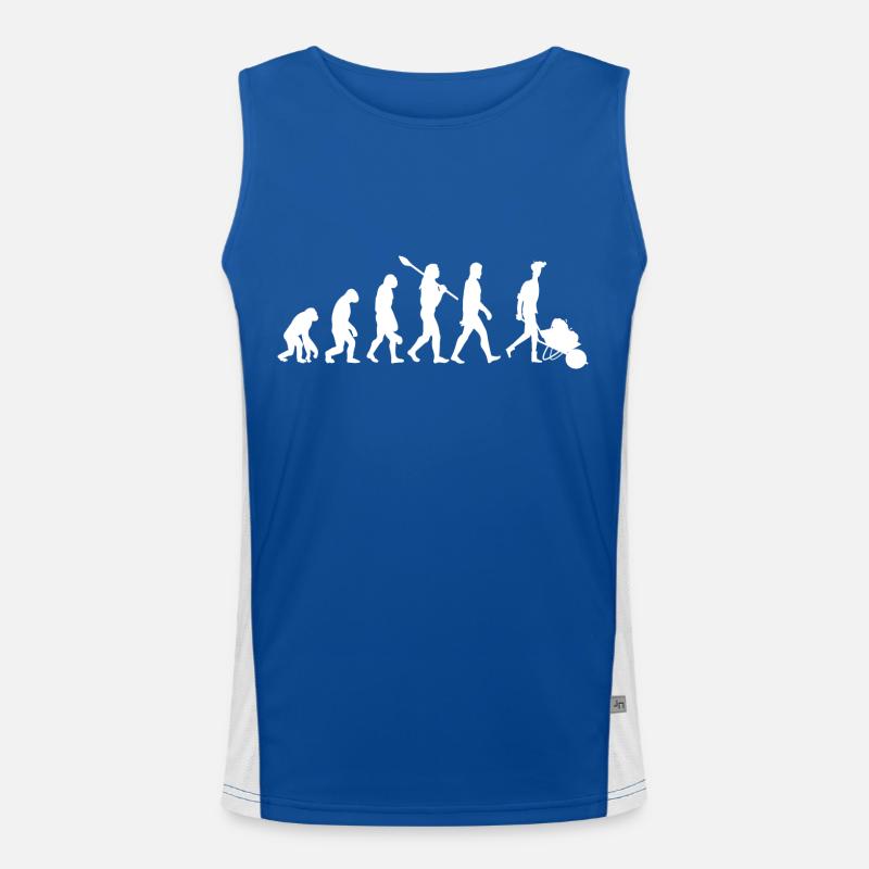 Evolution des Gärtners Funktionelles Kontrast-Tank Top für Männer 