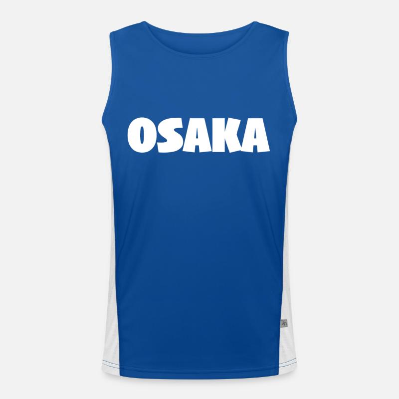 OSAKA WHITE Men's Functional Contrast Tank Top 