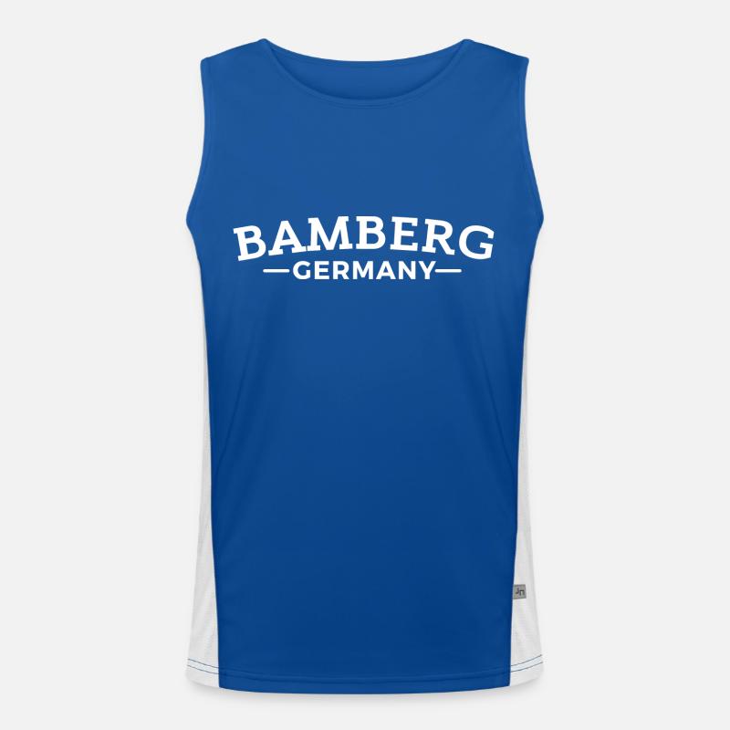 Bamberg Meine Stadt Geschenkidee Funktionelles Kontrast-Tank Top für Männer 