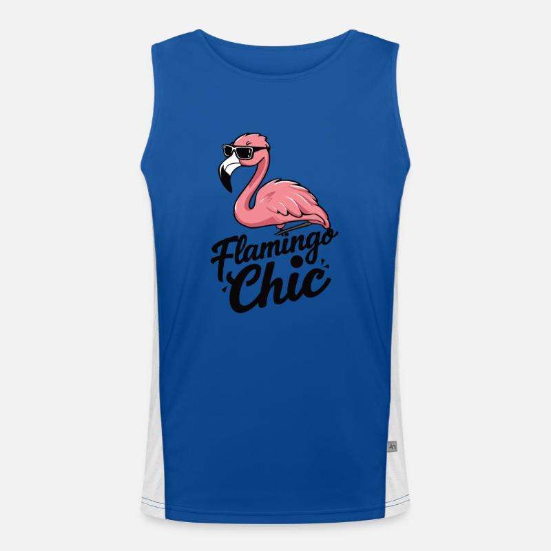 Flamingo Chic Men's Functional Contrast Tank Top 