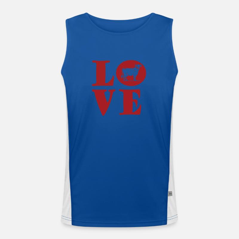 I like cows Men's Functional Contrast Tank Top 