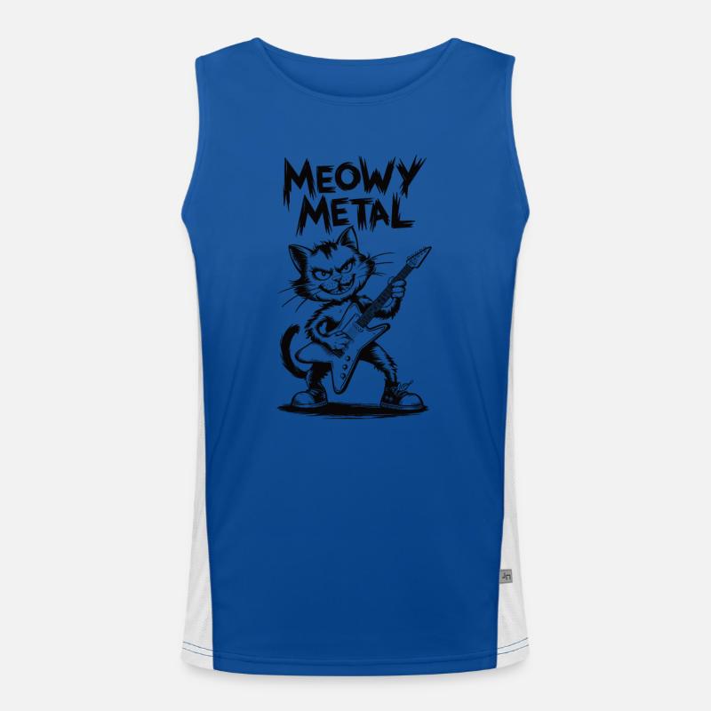 Meowy Metral Men's Functional Contrast Tank Top 