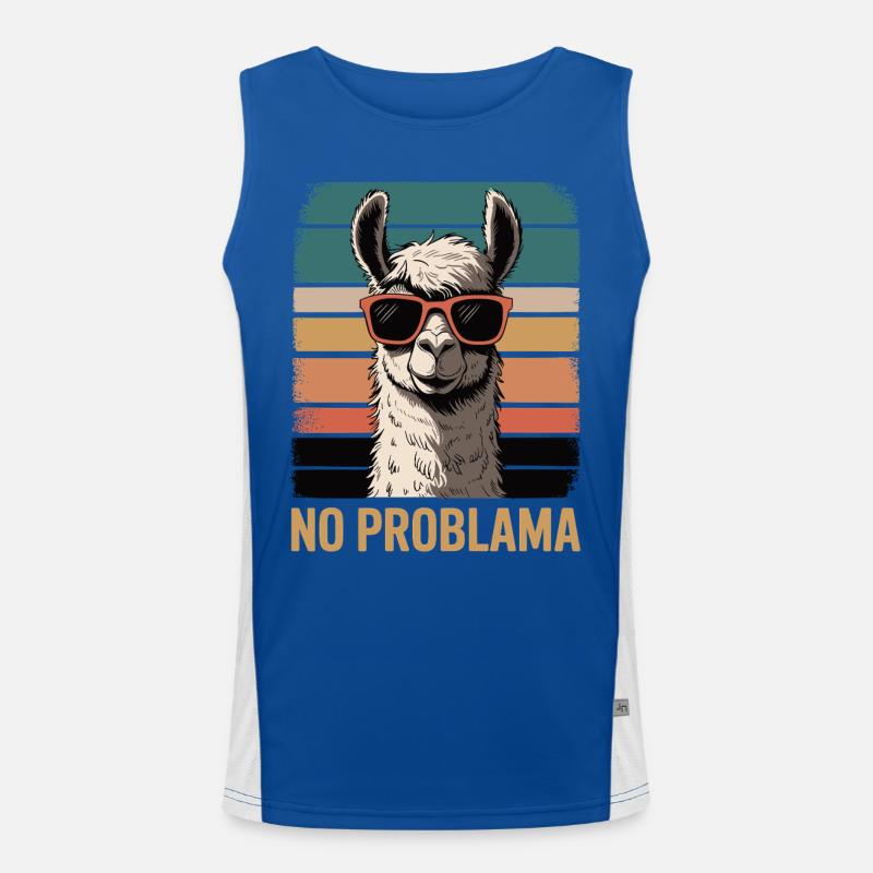 Pas de lama Problama Débardeur respirant contrasté Homme 