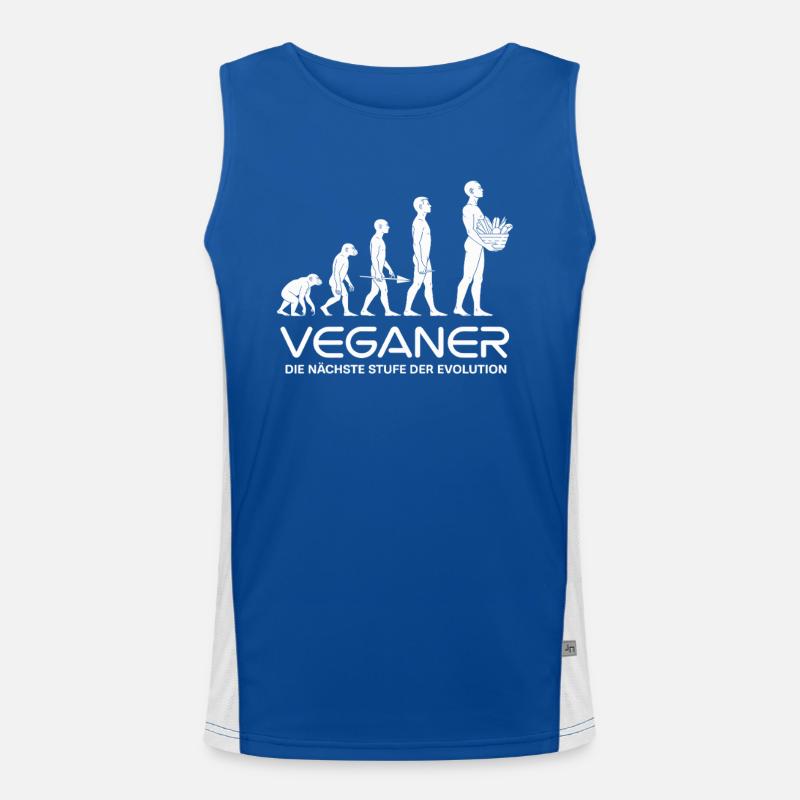 Veganer Evolution Funktionelles Kontrast-Tank Top für Männer 