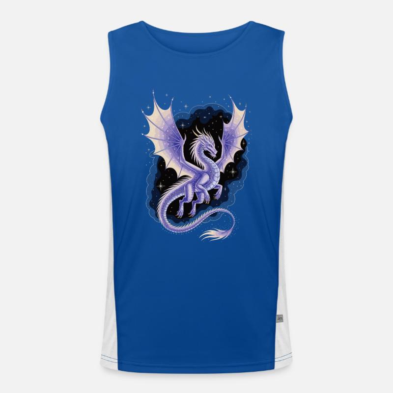 Dragon in the Galaxy Men's Functional Contrast Tank Top 