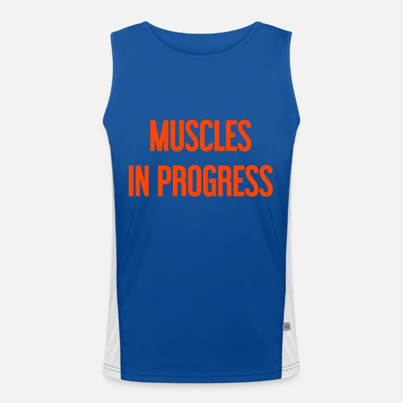 Muscles en progression Débardeur respirant contrasté Homme 
