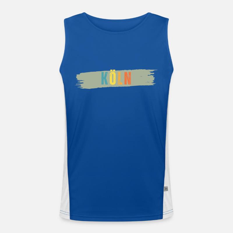 Köln Funktionelles Kontrast-Tank Top für Männer 