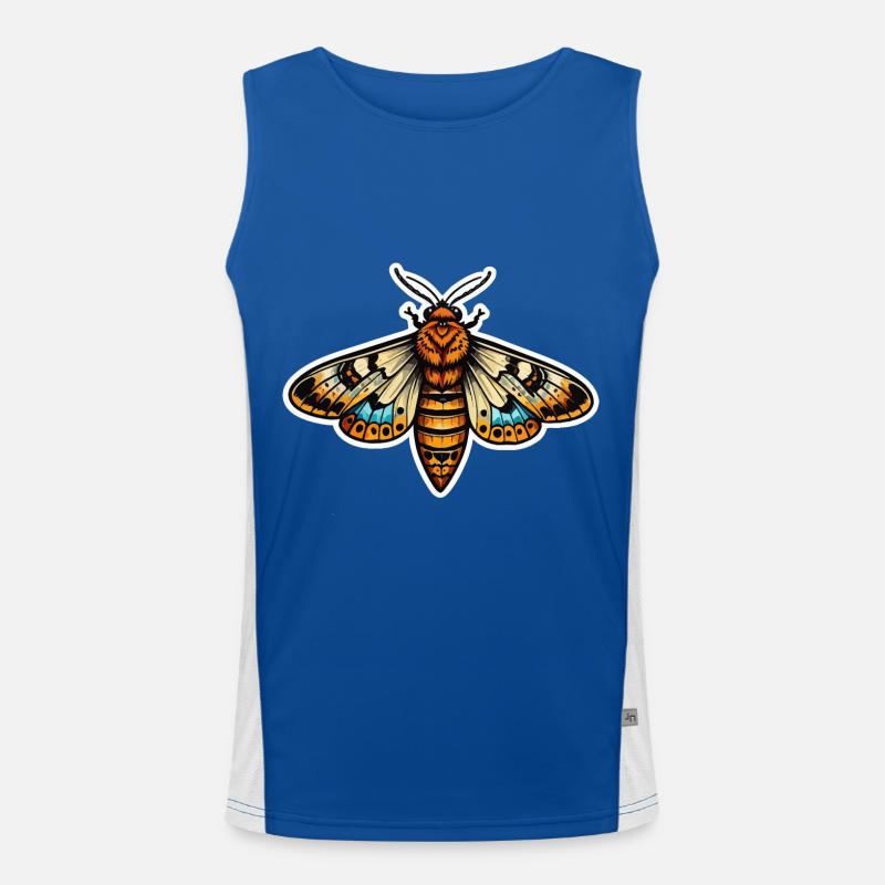 Moth Neo Traditional Men's Functional Contrast Tank Top 