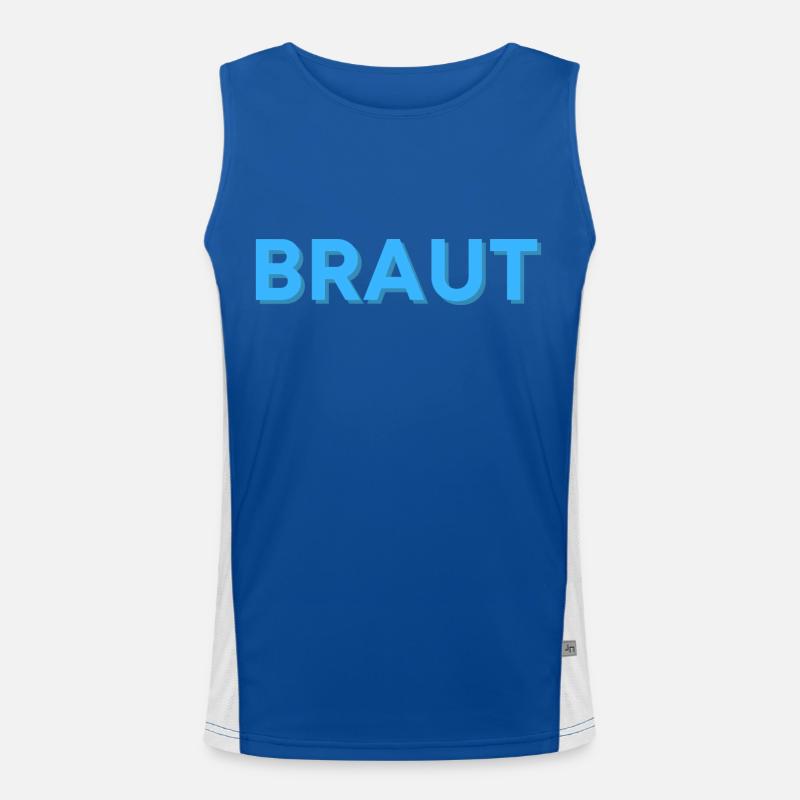 Braut Funktionelles Kontrast-Tank Top für Männer 