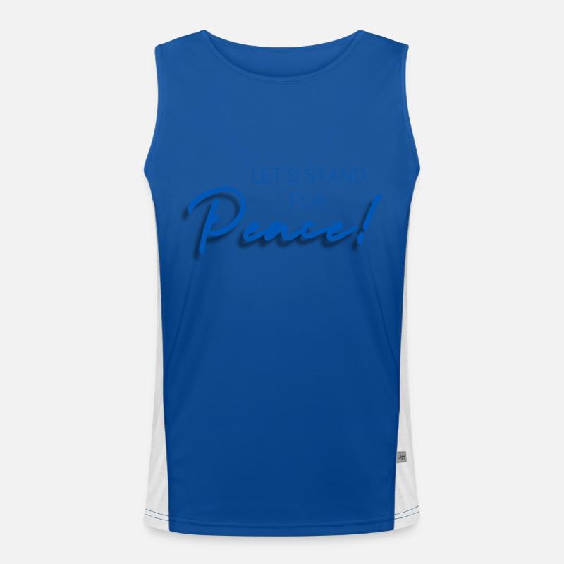 Ensemble pour la paix Débardeur respirant contrasté Homme 