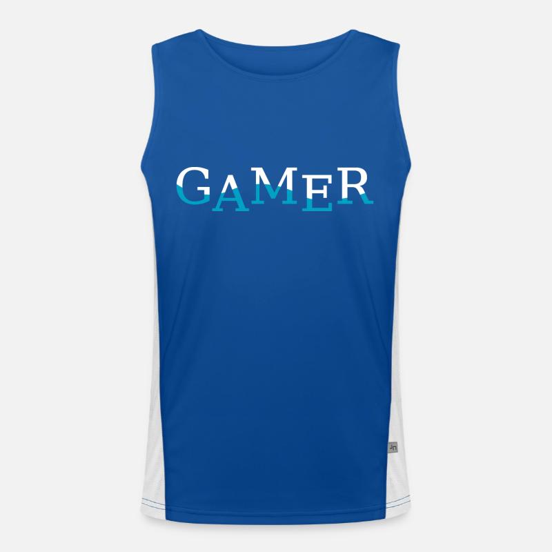 Game Gaming PC Men's Functional Contrast Tank Top 
