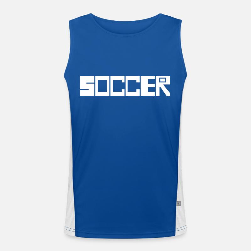 Fußball Soccer Funktionelles Kontrast-Tank Top für Männer 