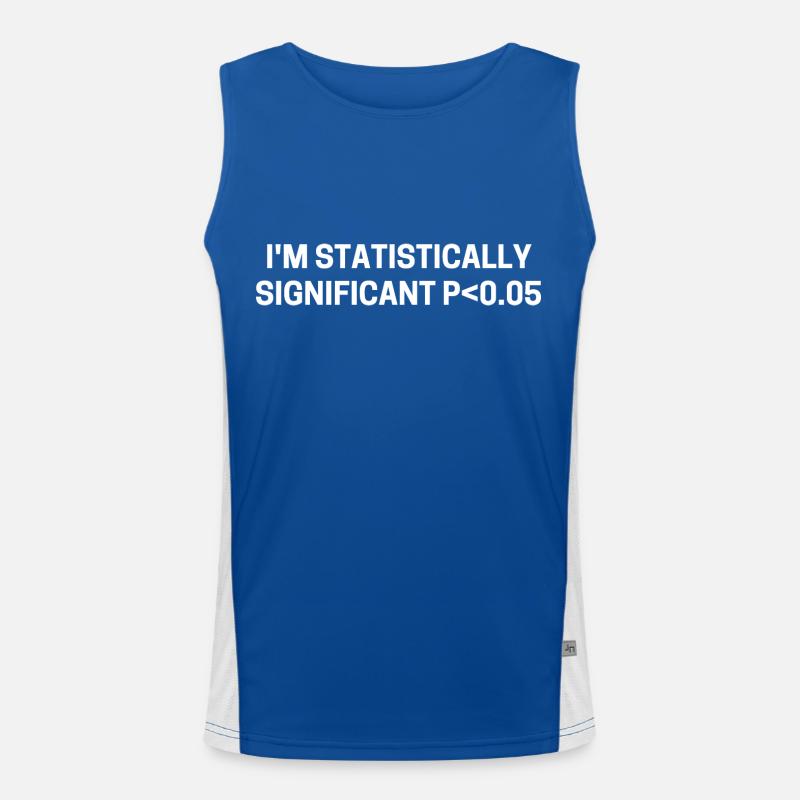i'm statistically significant p<0.05 Men's Functional Contrast Tank Top 