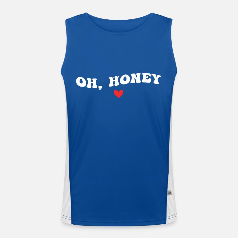 Oh, Schatz Funktionelles Kontrast-Tank Top für Männer 