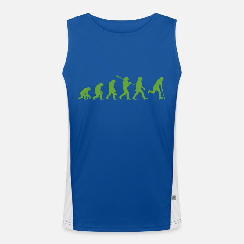 Evolution Hockey - Men's Functional Contrast Tank Top  - royal/white
