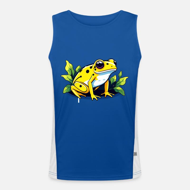 Poison Dart Frog Frog Drawing Men's Functional Contrast Tank Top 