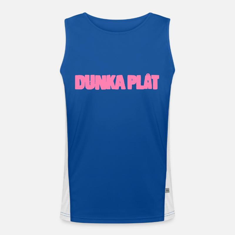 Dunka sheet metal - Men's Functional Contrast Tank Top - royal/white
