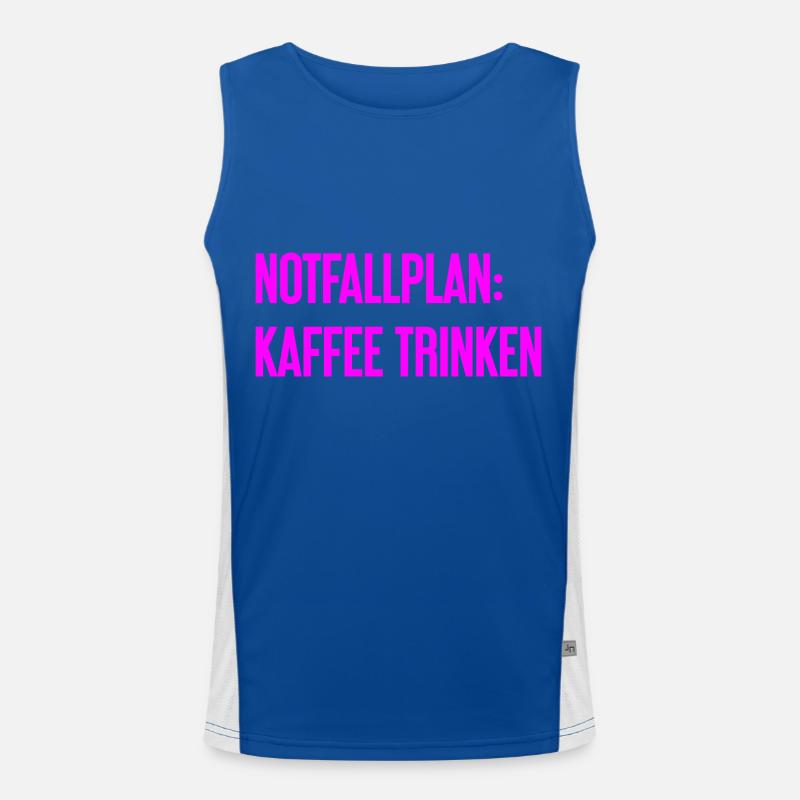 Coffee Contingency Plan Men's Functional Contrast Tank Top 