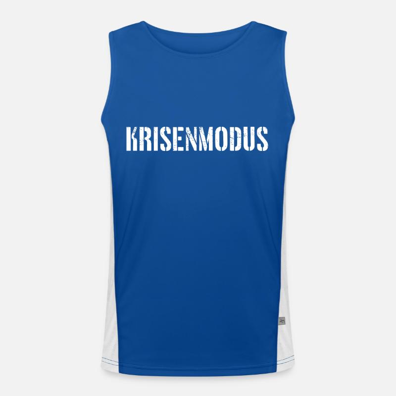 MODE CRISE – Mot de l’année Script délavé Débardeur respirant contrasté Homme 