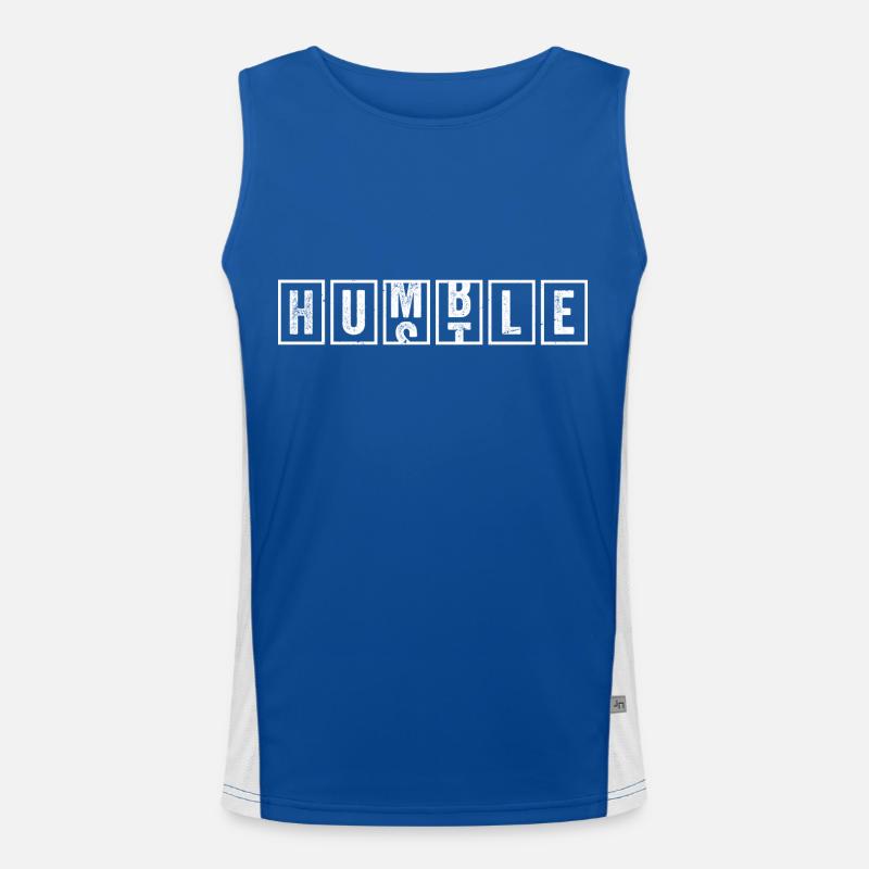 Hustle Humble - humble hustle Men's Functional Contrast Tank Top 