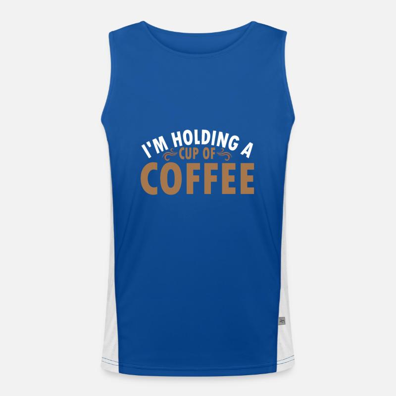 Coffeeeee neeeded Funktionelles Kontrast-Tank Top für Männer 
