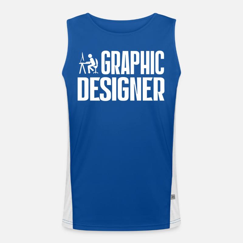 Graphic Designer - Grafikdesigner Men's Functional Contrast Tank Top 