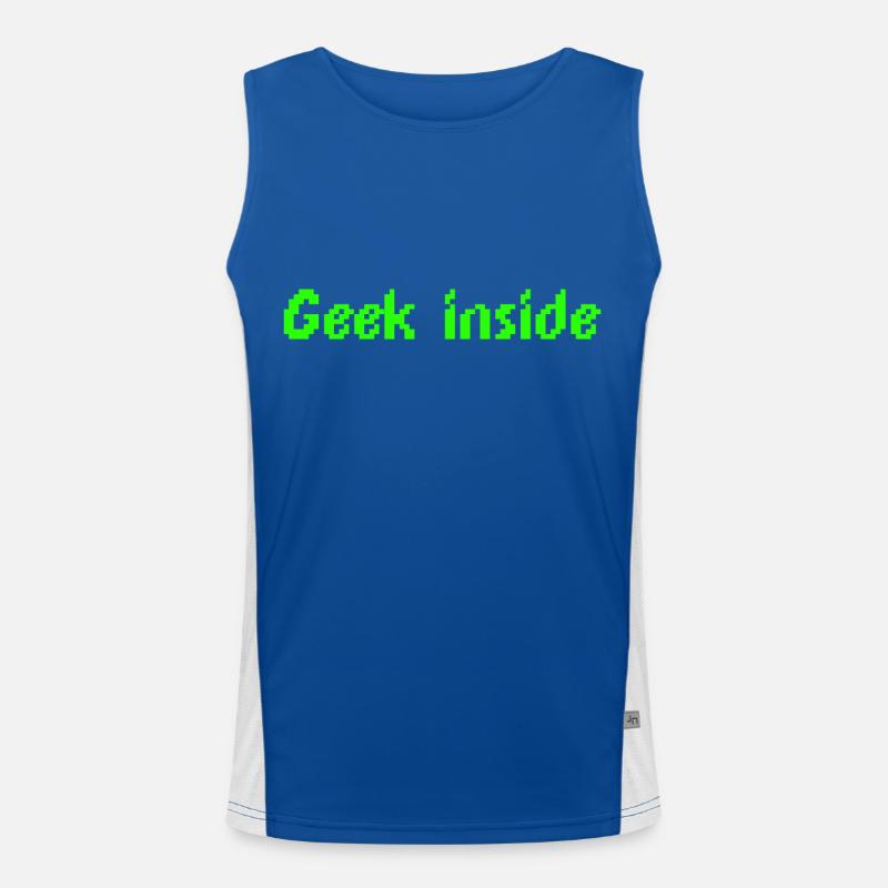 Geek inside Men's Functional Contrast Tank Top 