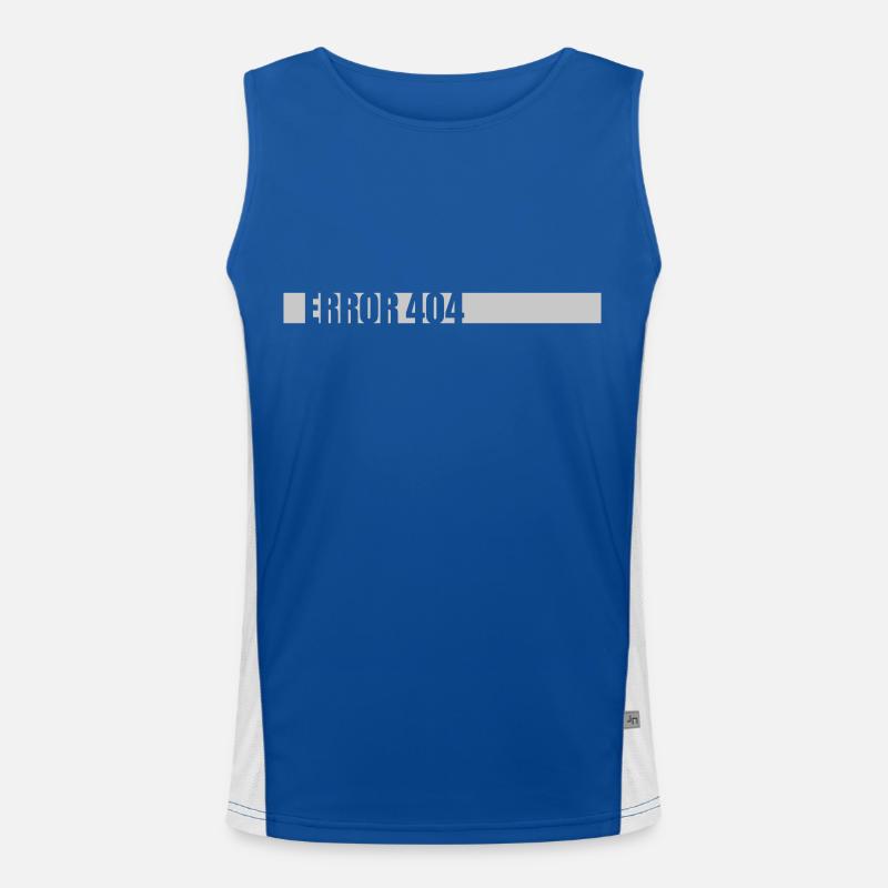 Error 404 Netzwerk verloren Funktionelles Kontrast-Tank Top für Männer 