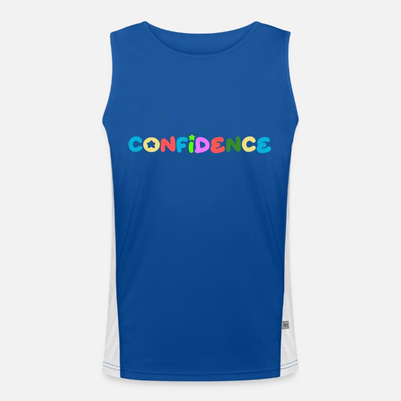 Self-confidence, positive thinking Men's Functional Contrast Tank Top 