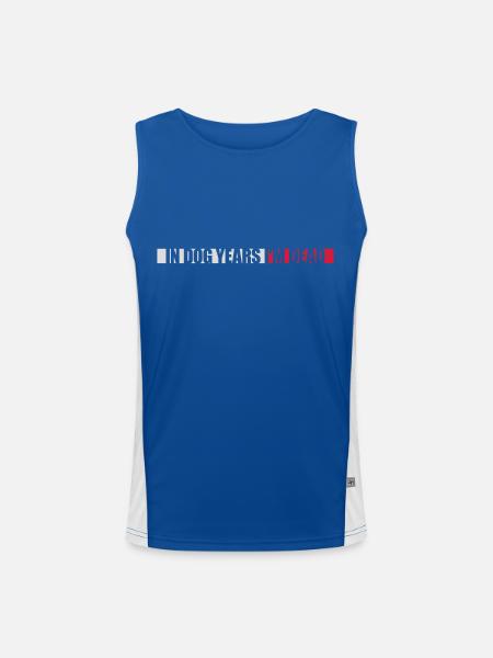 in dog years Dead - Men's Functional Contrast Tank Top  - royal/white
